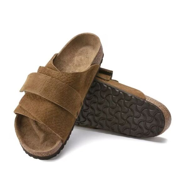 Birkenstock Kyoto Men’s Slip-On Sandals Brown Unisex M8/L10 Outdoors Vacation - Picture 1 of 14